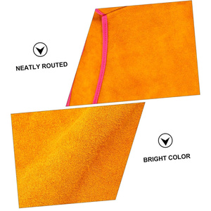 Manchons de protection pour bras de soudeur en cuir robuste de haute qualité, résistants à la chaleur et aux étincelles, équipement de sécurité pour le soudage - Product Image 2