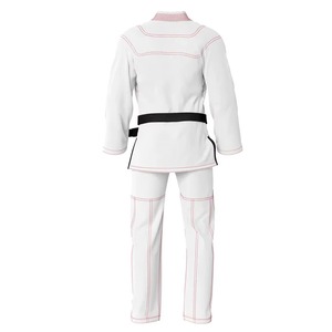 Uniforme de Karate Blanco para Adultos Unisex, 100% Algodón, Duradero, Corte Regular, Ropa de Artes Marciales con Cinturón Negro - Product Image 5