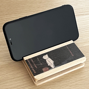 Aroma Essential Oil Diffuser Wooden Phone Holder <b>Speaker</b> <b>Stand</b> for Mobile Phone - Product Image 3