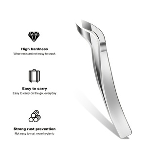 Coupe-cuticules de précision mini 7,2 cm en acier inoxydable, ouverture large, lame courbée, outil portable pour ongles, usage adulte - Product Image 3