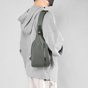 Sac de poitrine unisexe Bagnex en nylon léger et imperméable, sac banane fonctionnel pour le cyclisme en extérieur avec motif ceinture - Product Image 4