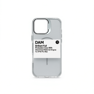 Funda de protección completa DAM Brillant con soporte, airbag de doble material para IP16 Pro Max LENS - Product Image 1