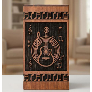 Custom Logo Wooden Urn Wholesale Supplier Wooden Cremation Urn with Photo Frame by AYAANS - Product Image 2