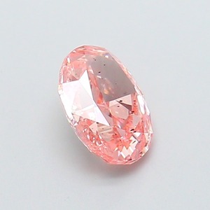 Diamant rose vif fantaisie ovale brillant de 1,06 carat, cultivé en laboratoire, clarté SI1, polissage excellent, qualité supérieure CVD, pierre non montée, certifié IGI - Product Image 2