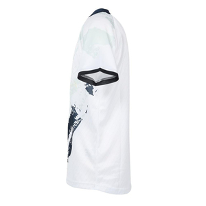 เสื้อกีฬาบาสเก็ตบอลทีมวิทยาลัยสีเหลือง ระบายอากาศได้ดี ผลิตจากโพลีเอสเตอร์ 100% พิมพ์ลายโลโก้แบบกำหนดเองได้ตามต้องการ ขายดี - Product Image 4