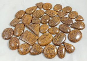 High Quality Radha Arts Mariam Jasper Jewelry Pendant Stone Oval Pear Cabochon Natural Brown Stone Healing Crystal Gemstone - Product Image 3