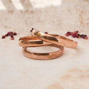 Best Copper Magnetic Natural Copper Handmade Personalization Embossed Design Promotional Christmas <b>Gift</b> for Daily Wear - Product Image 6
