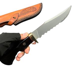 Cuchillo de Camping de Acero Inoxidable con Mango de Madera, Personalizable OEM, Grado Profesional - Product Image 1