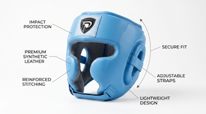 Dumela International – Protection de tête unisexe en cuir de vachette respirant, personnalisable avec logo, fermeture auto-agrippante, protection de base de haute qualité - Product Image 5