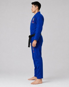 OEM Service Martial Arts Karate Uniform Polyester/Cotton Jiu Jitsu Lightweight Breathable Fighting Use Custom Front High Quality - Product Image 3