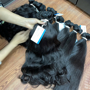 สินค้าขายดี ผมเวียดนามแท้แบบเป็นลอนธรรมชาติ  แบบต่อผม  แบบ Double Drawn  ทุกสี ย้อมได้ น้ำหนัก 100 กรัม มีสินค้าพร้อมส่งจำนวนมาก - Product Image 3