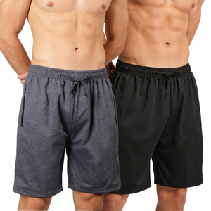 Pantalones Cortos Deportivos para Hombre de Primera Calidad, Personalizados, al por Mayor, con Bolsillos con Cremallera, Cintura con Cordón, para Gimnasio y Running - Product Image 2