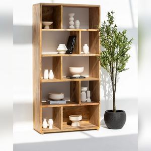 ชั้นวางของไม้แวนดาน่า เมอริโน สเตลลาร์ ดีไซน์ทันสมัยแบบมินิมอล ทำจากไม้เนื้อแข็ง - Product Image 1