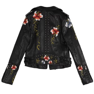 Premium Women Baseball Varsity Leather Jacket Embroidered Leather Sleeves OEM ODM Sample Service Available 2026 - Product Image 5