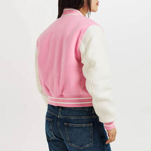 Chaquetas Varsity para Mujer al por Mayor, Colores Personalizados, Tallas Grandes, Transpirables, Resistentes al Viento, Ecológicas, Manga Larga, Alta Calidad - Product Image 3