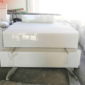 Dalles de marbre blanc pur du Vietnam en gros, escaliers en marbre préfabriqués et carreaux de sol grand format - Product Image 6