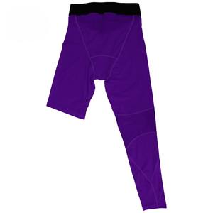 Pantalones de compresión deportivos para hombre, manguitos de baloncesto de una pierna, antibacterianos, de secado rápido, transpirables, con estampado en la cintura - Product Image 5