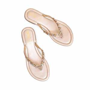Golden FN0777 <b>Heeled</b> <b>Sandals</b> Elegant and Fancy Chappal - Product Image 1