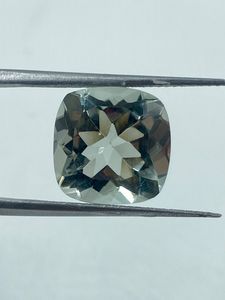 Natural Top Quality Green Amethyst Gemstone Loose Stone 14.87Carat 12MM <b>Cushion</b> Cut Green <b>Colour</b> For Jewelry Making - Product Image 4