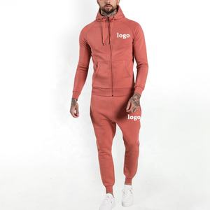OEM 2024 Best Slim Fit Men's Fleece Tracksuit Custom Zip Sportswear for Jogging Plain Blank Mens Track Embroidered Waterproof - Product Image 1