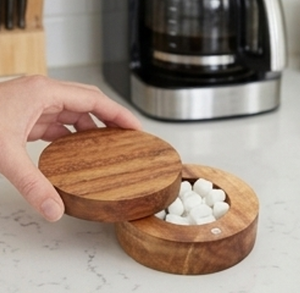 Bol à sel et poivre en bois de qualité supérieure, ustensile de cuisine, pot à sel, vaisselle de table, bol à sel pour la cuisine et la salle à manger - Product Image 4