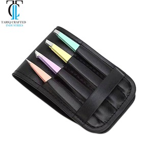 Edelstahl Präzisions-Augenbrauenpinzetten Professionelles Set mit Schrägspitze und Spitzspitze zum Augenbrauen- und Gesichtshaarentfernen - Product Image 6