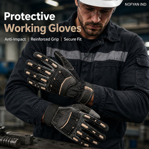 Guantes de Trabajo Resistentes, con Logotipo Personalizado, Resistentes a Impactos TPR, Guantes de Seguridad para Mecánicos, Antideslizantes, Guantes de Trabajo Industriales, OEM ODM - Product Image 5