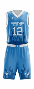 Uniforme de Baloncesto 100% Poliéster, Uniforme de Baloncesto de Buena Calidad, Uniforme de Baloncesto Personalizado con Nuevo Diseño - Product Image 6