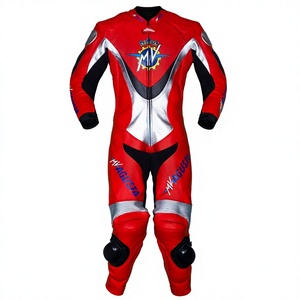 Combinaison de course MV Agusta WSBK 1 pièce en cuir de vachette/crocodile pour moto, combinaison de piste/équitation MotoCp/Traje pour motards de niveau - Product Image 1