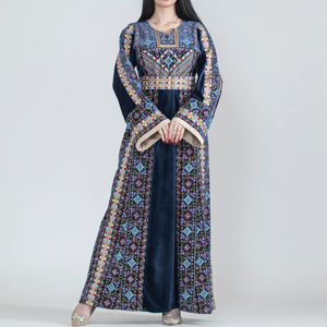 Premium Elegant Linen Muslim Women Thobe <b>Dress</b> <b>Long</b> Sleeve Loose Fit Modest Islamic Wear - Product Image 3