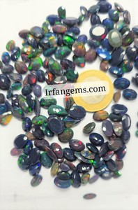 Nuevo Lote al por Mayor de Ópalo Negro Etíope Facetado en Cabujón por Peso con Diferentes Formas y Tamaños Utilizado para la Fabricación de Joyas - Product Image 3