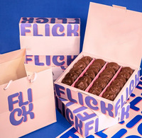 Boîte traiteur en papier écologique pour articles de boulangerie Gâteau crêpe Donuts Chocolat Sushi Truffes Gâteau en relief pour déjeuner Restauration