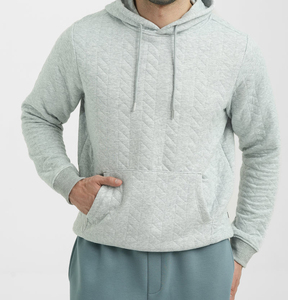 Sweat-shirt à capuche personnalisé pour homme, mélange de coton, pull-over uni, sweat-shirt d'hiver de qualité supérieure, respirant - Product Image 1