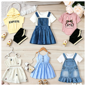 Vêtements d'été à la mode pour filles en gros, vêtements d'occasion à prix réduits, Ropa De Bebe, vêtements pour enfants - Product Image 3