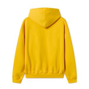 เสื้อฮู้ดดี้ผ้าเฟรนช์เทอร์รี่สีเขียวสำหรับผู้ชาย ผ้าฝ้าย 100% หนัก 600-700 กรัม ทรงหลวมไหล่ตก - Product Image 2