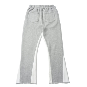 New High Quality Custom Men's Baggy Loose Fit Flared Pants Streetwear Running Sweat <b>Trousers</b> Flared Fitness Training Track Pants - Product Image 2
