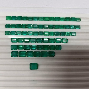 Natural Untreated Calibrated Emerald octagon cut <b>7</b>/5mm to 8/10mm Zambian Emerald Lot by Sadiya International - Product Image 2