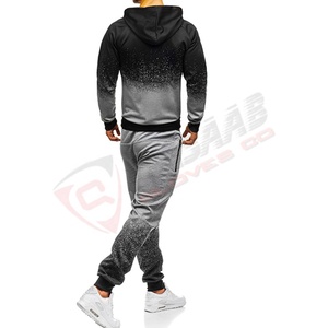 Vêtements d'entraînement respirants coupe ajustée pour hommes Ensemble 2 pièces de jogging décontracté imprimé par sublimation personnalisable de créateur - Product Image 2