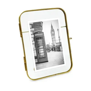 Elegant and durable metal <b>photo</b> <b>frame</b> designed for preserving memories with vintage charm for home decoration and <b>gifting</b> - Product Image 1