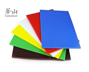 Planche à découper en plastique, planche à découper en plastique codée par couleur, passe au lave-vaisselle, pack combiné de planches à découper Henry Foodservice - Product Image 1