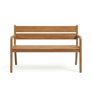 Banc de jardin en teck, style traditionnel, meubles en bois massif, durables, imperméables, écologiques, pieds coniques, utilisation sur sol dur - Product Image 2