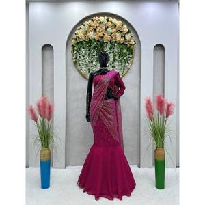 ส่าหรี lehenga ที่สวยงามสำหรับชุดราตรีปาร์ตี้ - Product Image 1