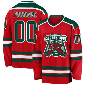Maillot de hockey personnalisé OMMIZ INDUSTRY bleu ciel, blanc et noir, avec lacets au col – Meilleures ventes en gros - Product Image 2