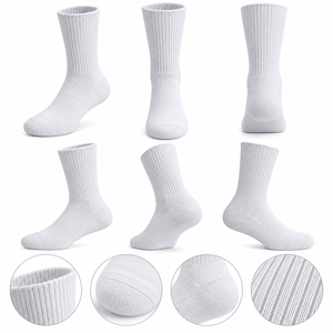 Calcetines Deportivos Personalizados, Calcetines de Algodón Acolchados, Calcetines de Tubo Acanalados, Alta Elasticidad, Juego de Calcetines Personalizados para Hombre y Mujer - Product Image 3