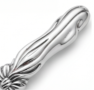 Stainless Steel Cake Knife And Server Set With <b>Floral</b> Handle Design 2-Piece Modern Flatware Dishwasher Safe For Party And Hotel - Product Image 2