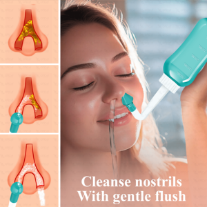 OTICA Botella Portátil de Plástico para Lavado Nasal, Enjuague Sinusal con Agua Salada, Spray para Limpieza Diaria de Nariz para Adultos y Niños - Product Image 5