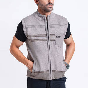 Suéteres de Punto con Cierre para Hombre, Invierno 2026, Sin Mangas, Transpirables, en Venta - Product Image 1