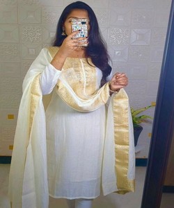 Top de Encaje Tejido de Diseño con Dupatta, Ropa Étnica para Mujer, para Bodas, Compromisos, Festividades, Tradicional 86787, Vestido RUDRA - Product Image 1