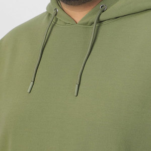 Sudaderas con Capucha de Invierno para Hombre, Color Verde Oliva, Talla Grande, Transpirables, con Bolsillos, Hechas de 100% Algodón, Venta al Por Mayor - Product Image 4
