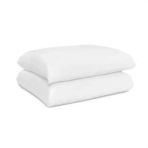 White 400 TC Satin Stripe Bed Sheet <b>Set</b> Waterproof Full Double Size Hotel Home <b>Comforter</b> Includes 4 Pcs-King Size - Product Image 2